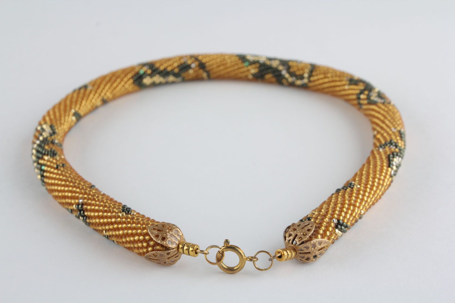 Golden cord necklace  photo 1