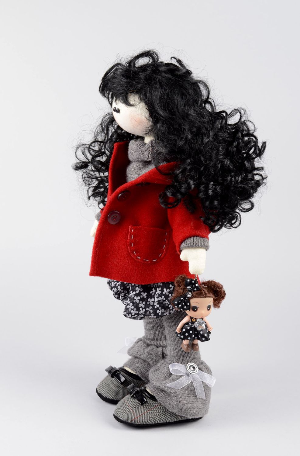 Художественная кукла ручной работы текстильная кукла игрушка для девочек фото 2
