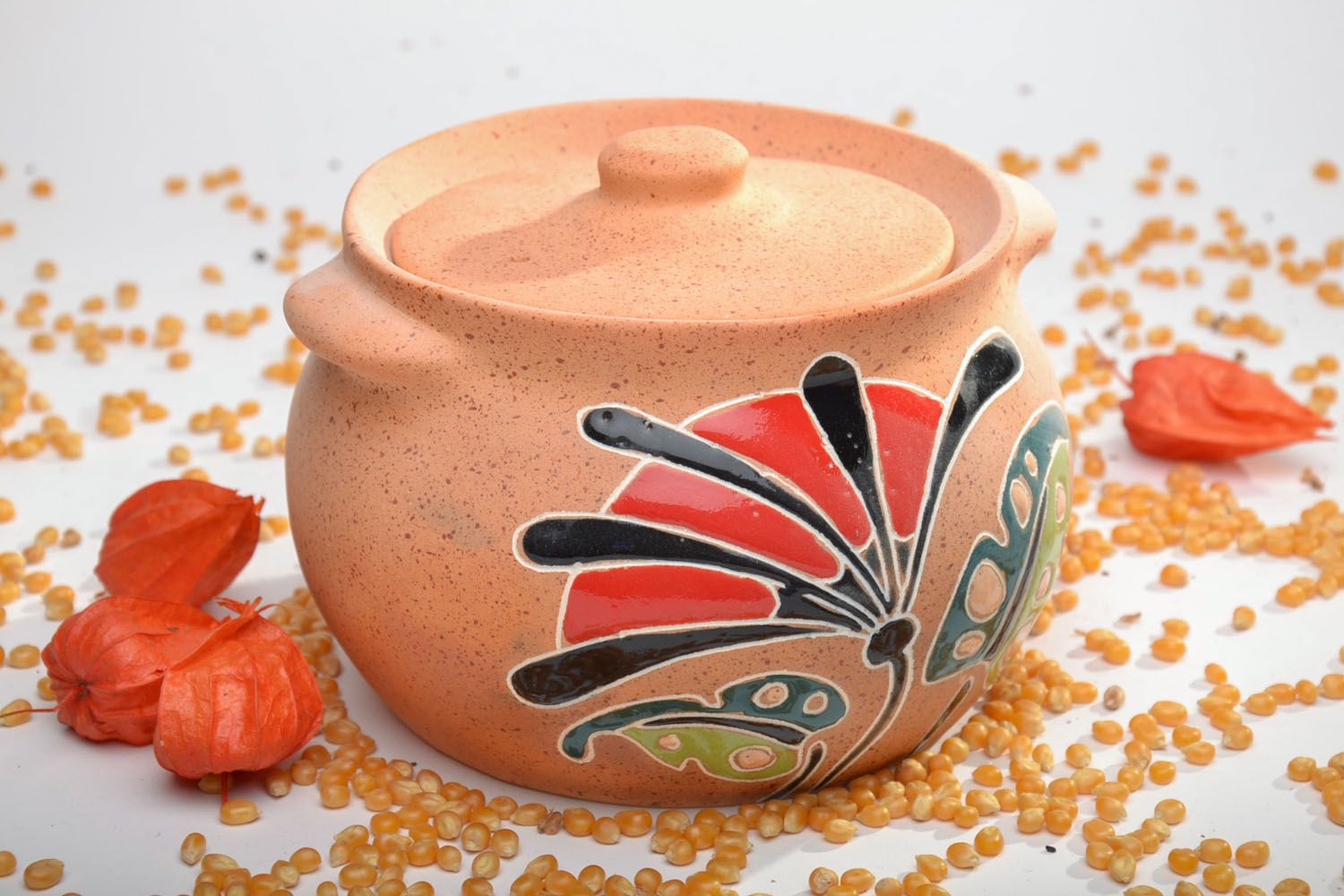 Ceramic pan with lid photo 1