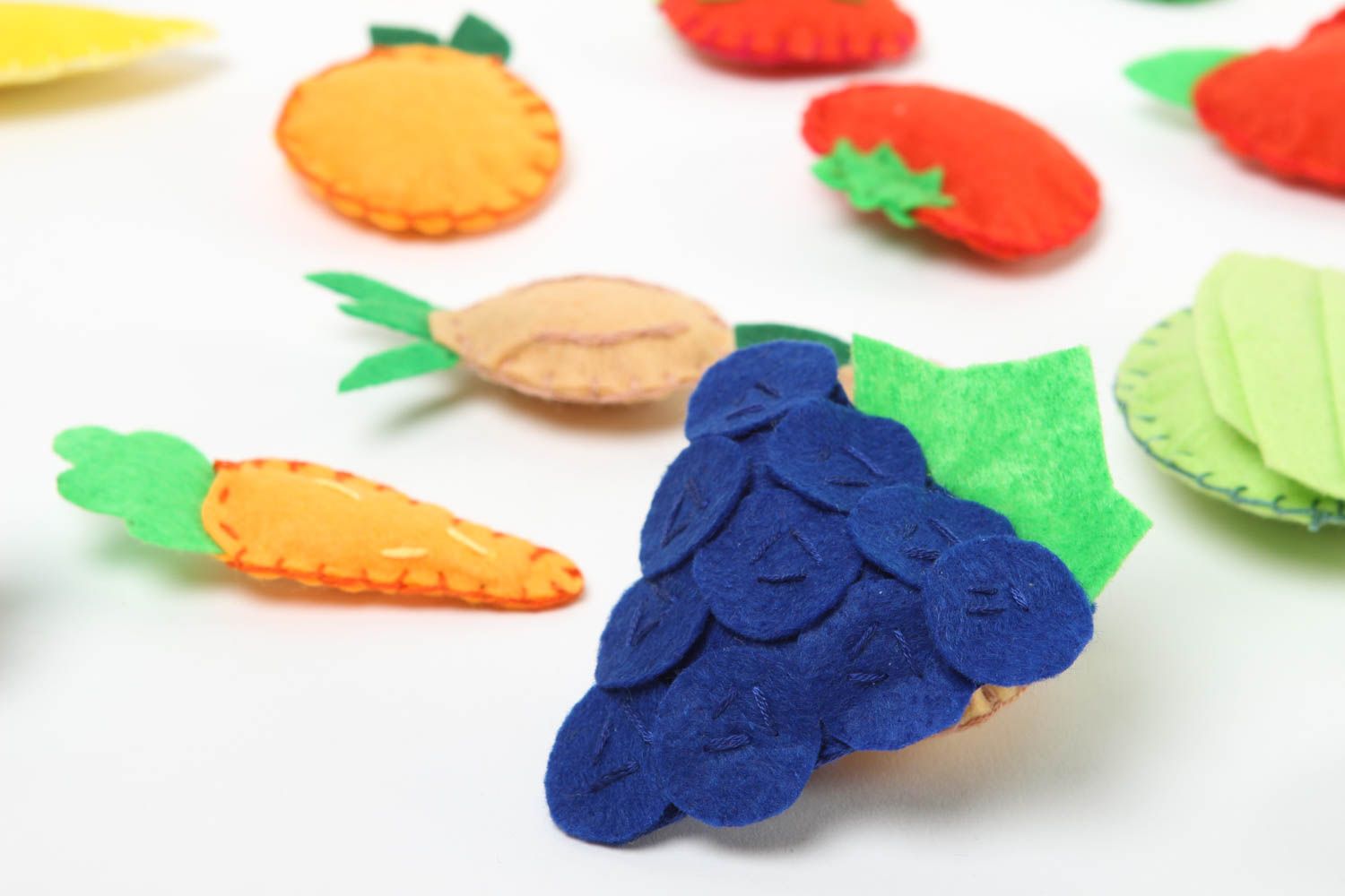 Handmade Tür Magnete Deko Accessoires Magnete für Kinder bunt Obst und Gemüse foto 3