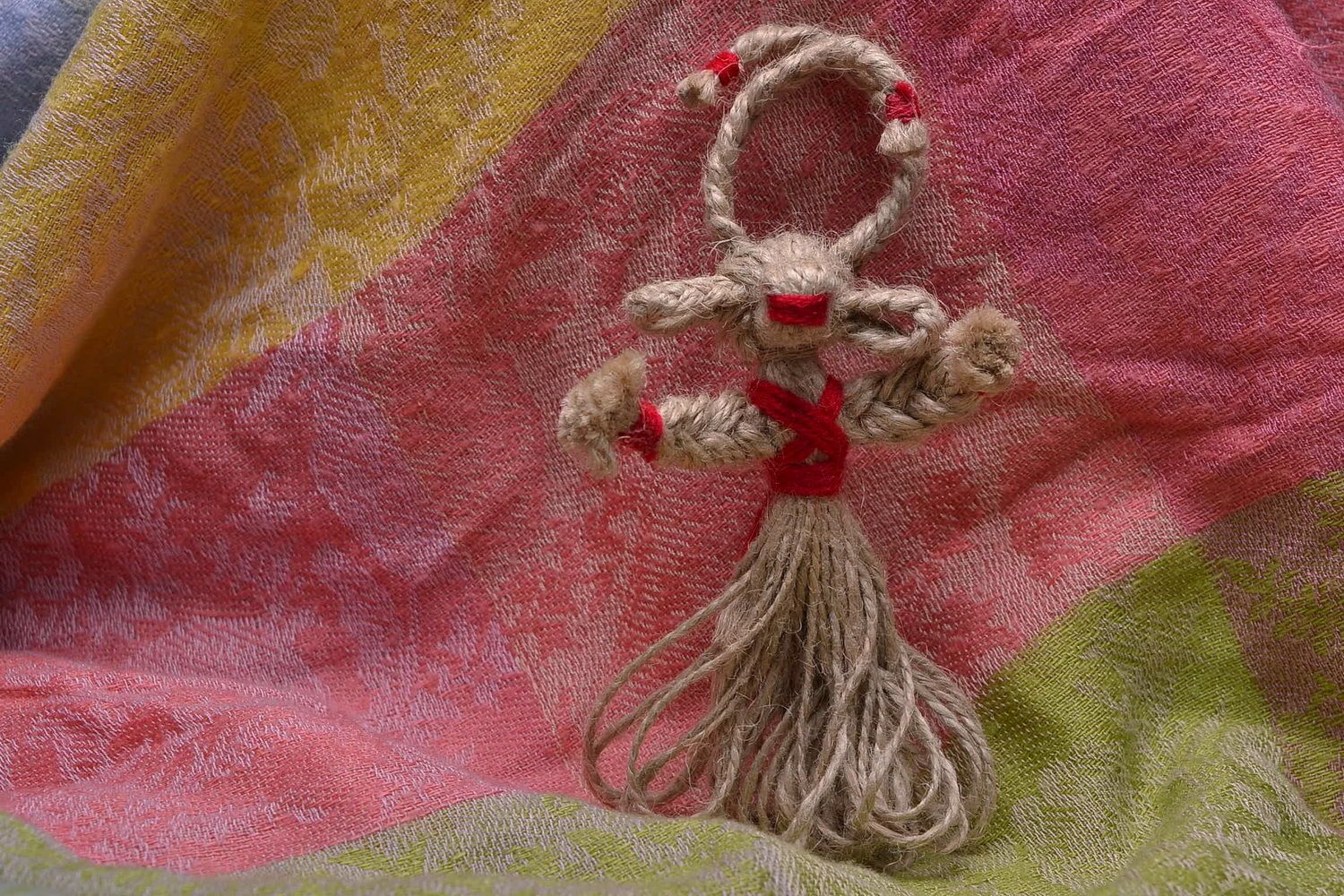 Muñeca de lino “Cabra” foto 5