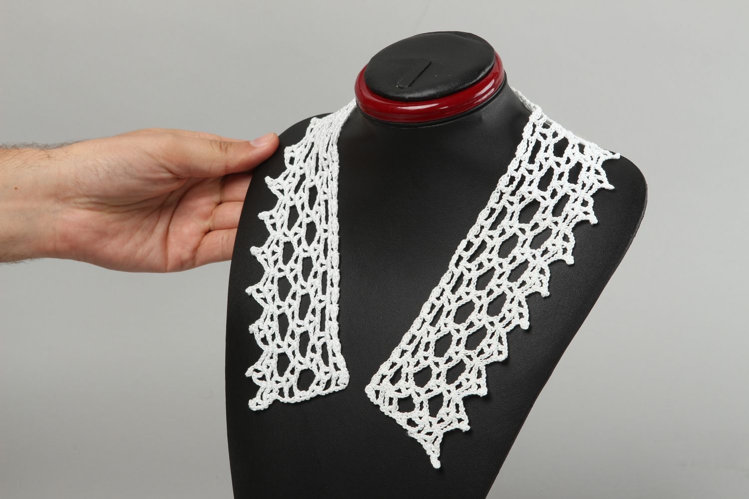 Handmade collar designer accessory gift ideas crochet collar for women photo 5