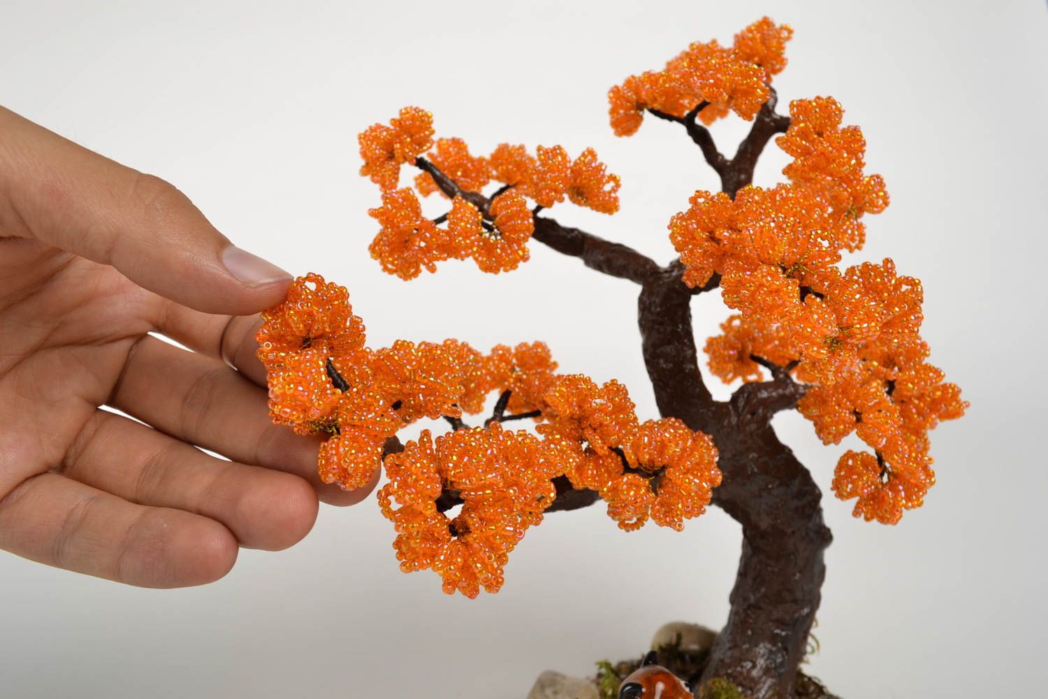 Künstlicher Baum handmade Kunststoff Pflanze Deko Baum einzigartig grell toll foto 5