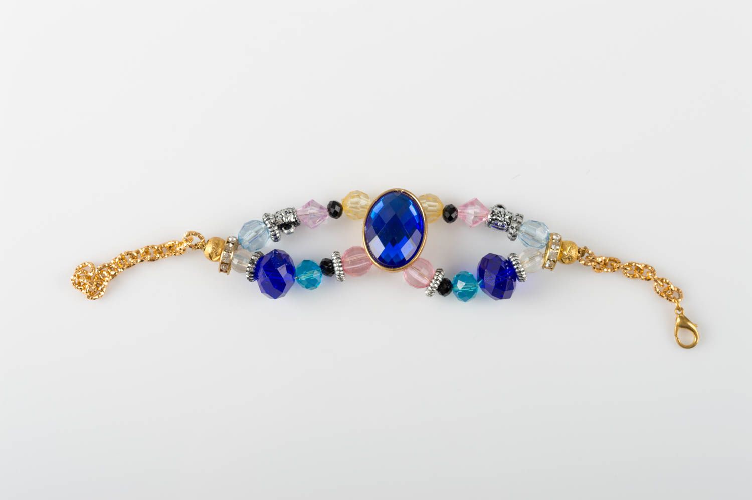 Handmade plastic crystal bracelet designer bracelet with beads gifts for her photo 2