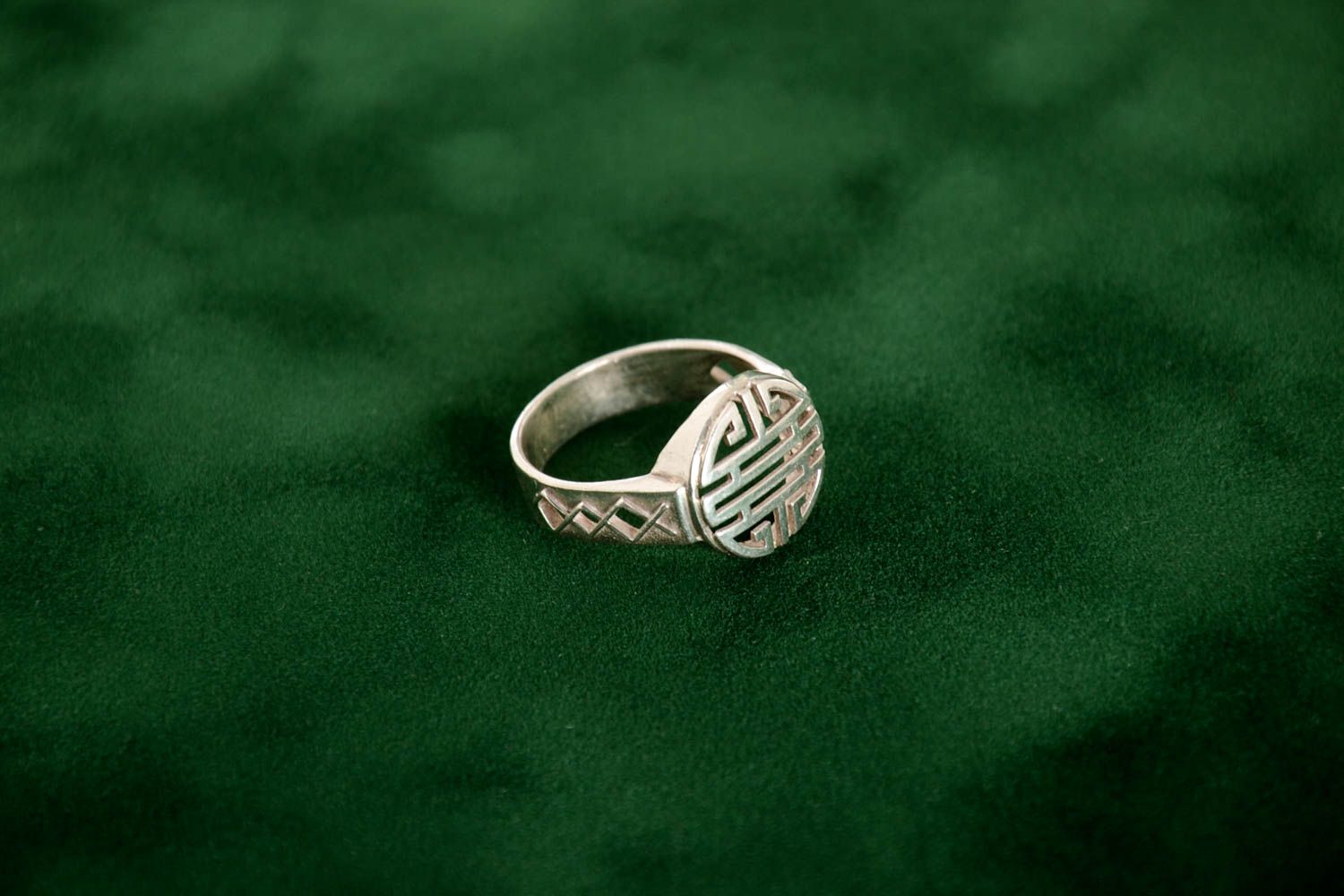 Herrenring Silber Handmade Ring Modeschmuck Designer Accessoires Geschenk Ideen foto 1