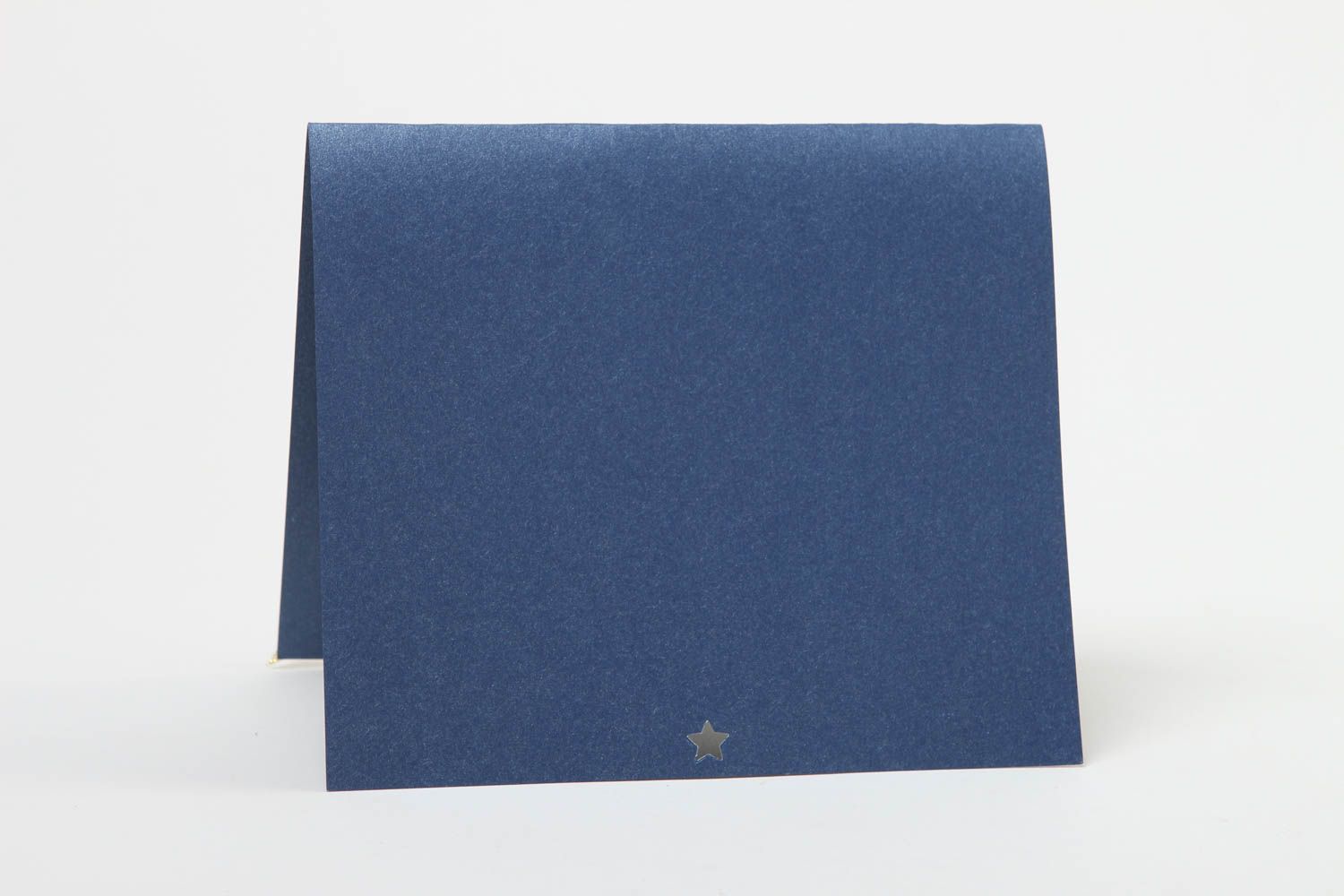 Tarjeta de felicitación azul con guitarra postal hecha a mano regalo original foto 4