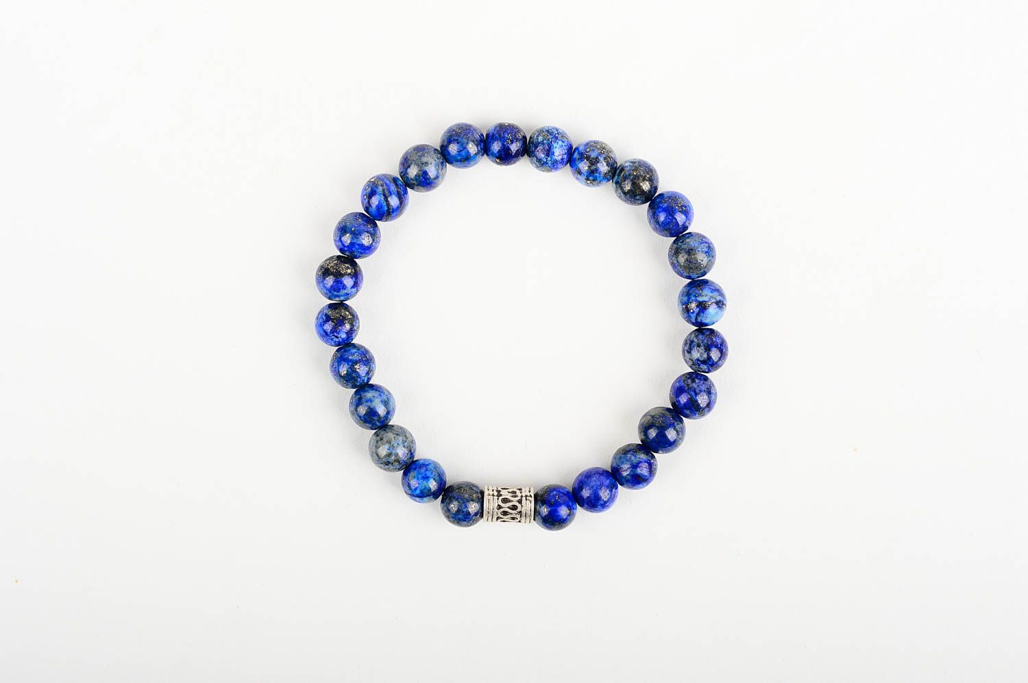 Handmade bracelet beautiful blue bracelet with stones fashion stylish women gift photo 1