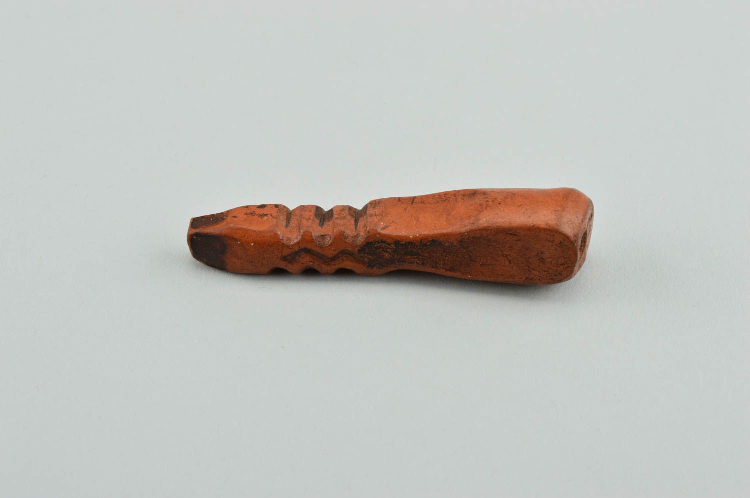 Pipa de barro hecha a mano accesorio para fumador original regalo para hombre foto 2