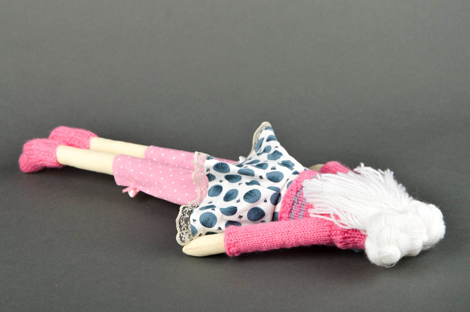 Designer Puppe aus Stoff handmade Haus Dekoration schönes Geschenk für Mädchen foto 5