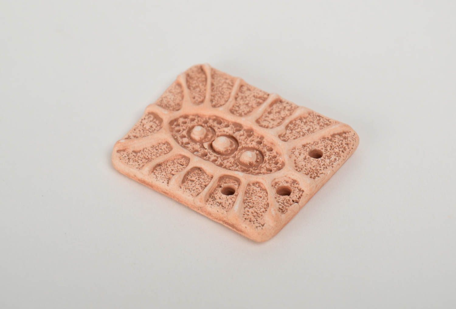 Homemade designer clay craft blank pendant DIY jewelry making supplies photo 4