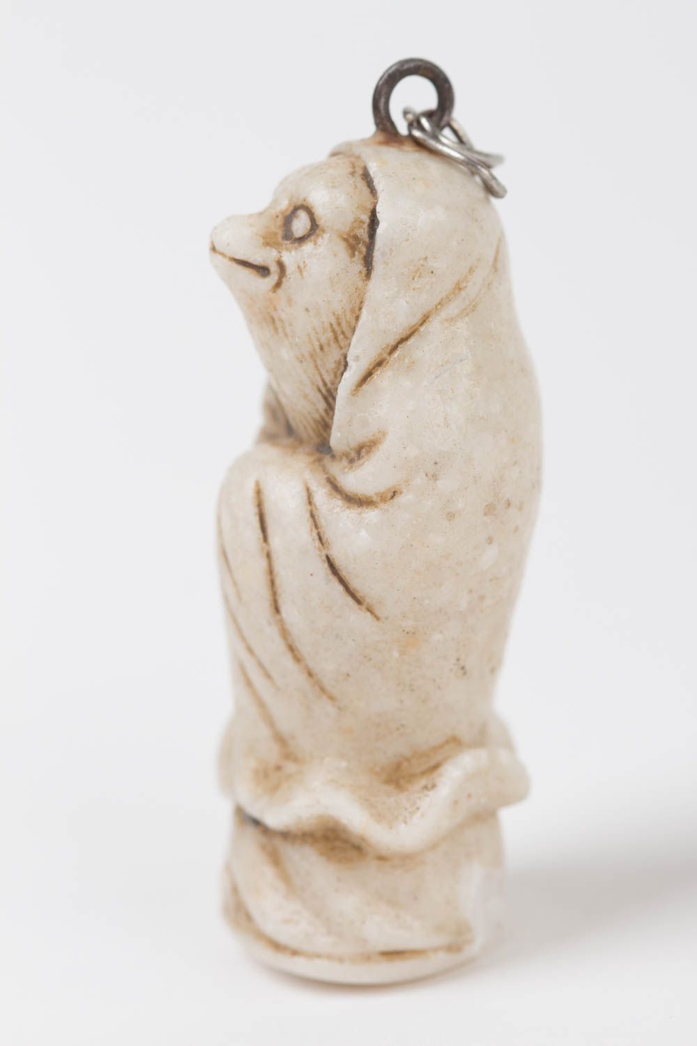 Handmade polymer resin figurine marble statuette netsuke collection statuette photo 2