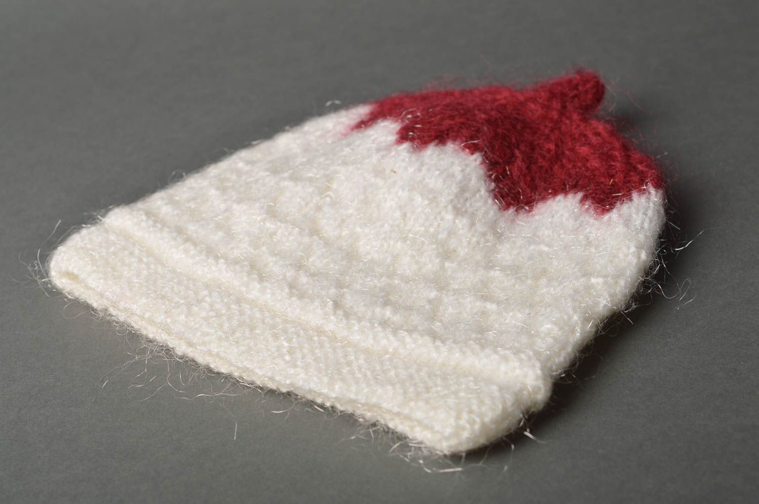 Bonnet tricot Chapeau au crochet fait main chaud laine acrylique Vêtement enfant photo 4