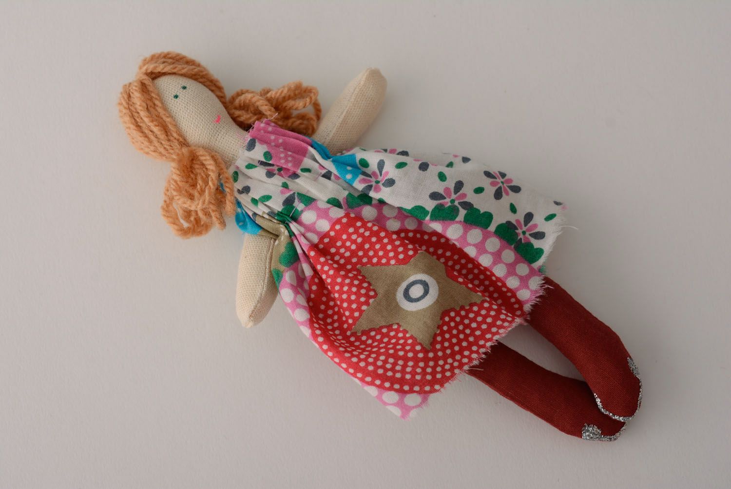 Handmade soft doll photo 1