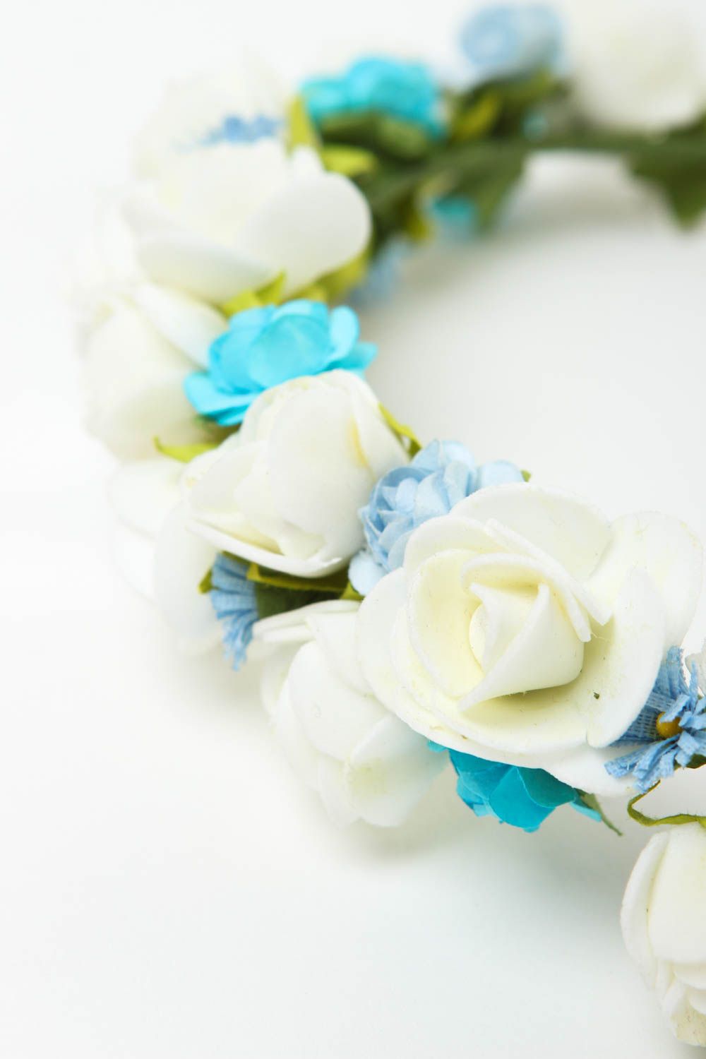 Serre-tête fleurs Bijou fait main design très romantique Accessoire cheveux photo 4