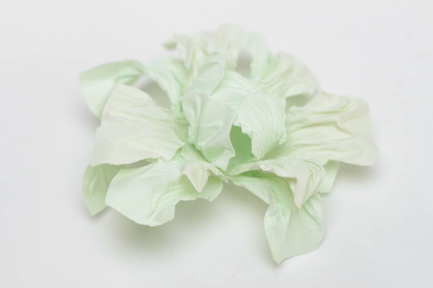 Flor de papel decorativa hecha a mano original de scrapbooking bonita estilosa foto 2
