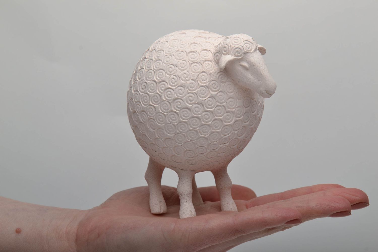 Figurine mouton en masse céramique faite main photo 5
