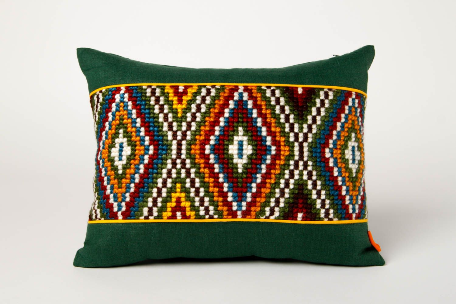 Cojín bordado para sofá hecho a mano objeto de decoración regalo original  foto 3