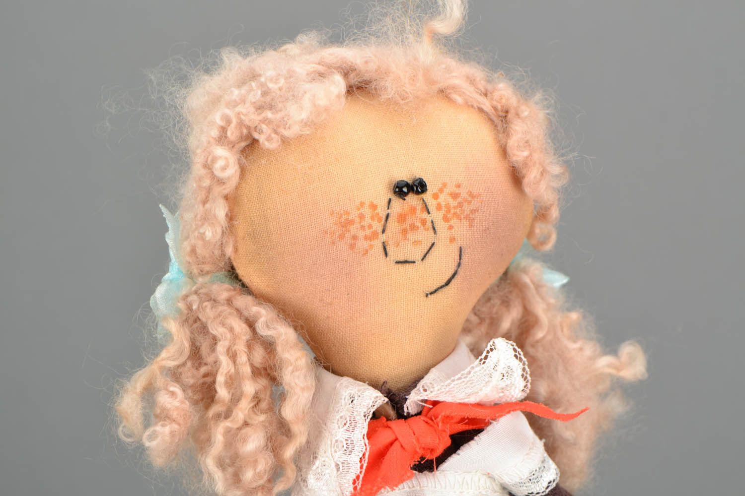 Handmade doll Pioneer photo 5