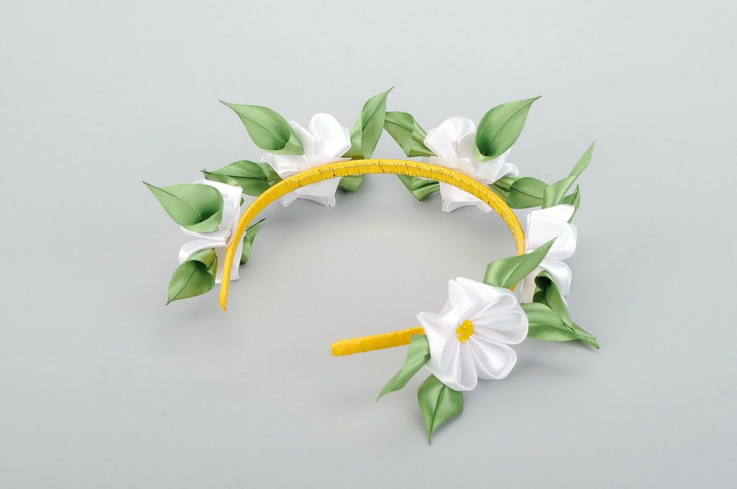 Headband with flowers Camomiles photo 4