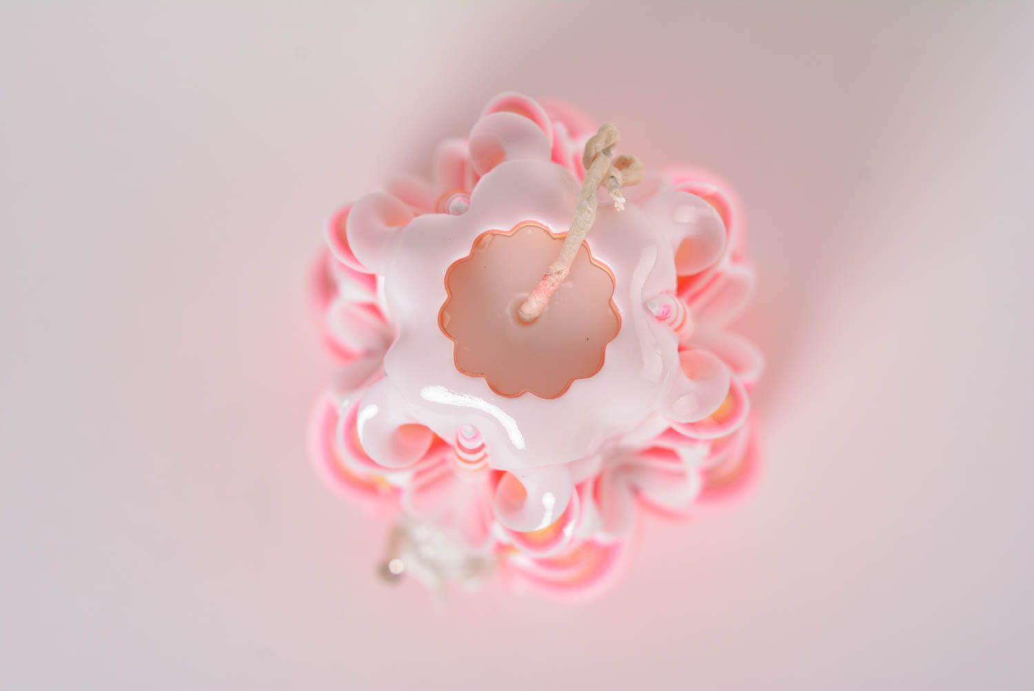 Vela tallada de parafina hecha a mano decoración romántica adorno para casa foto 3