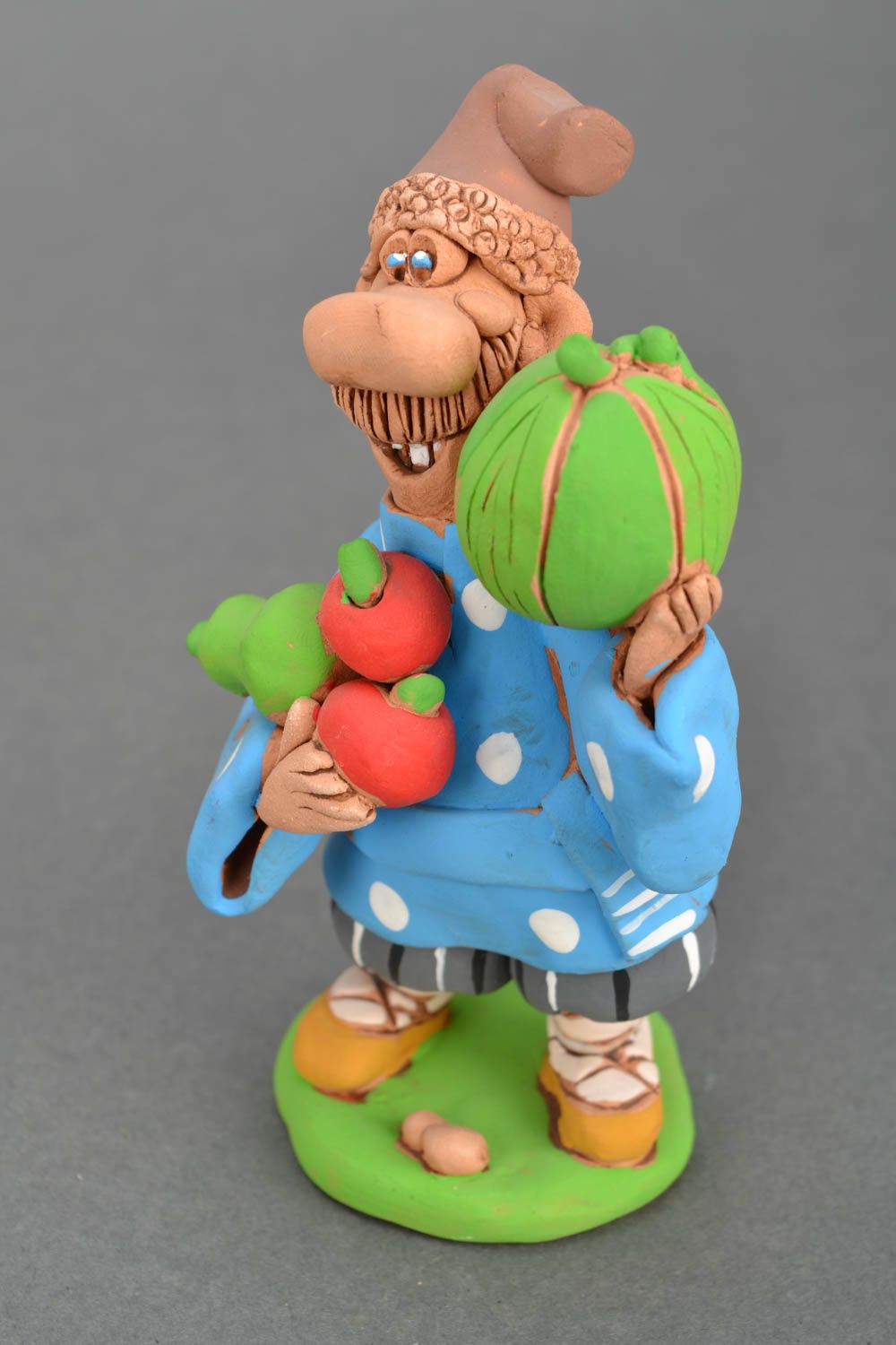 Designer clay figurine Cossack with Fruit photo 3