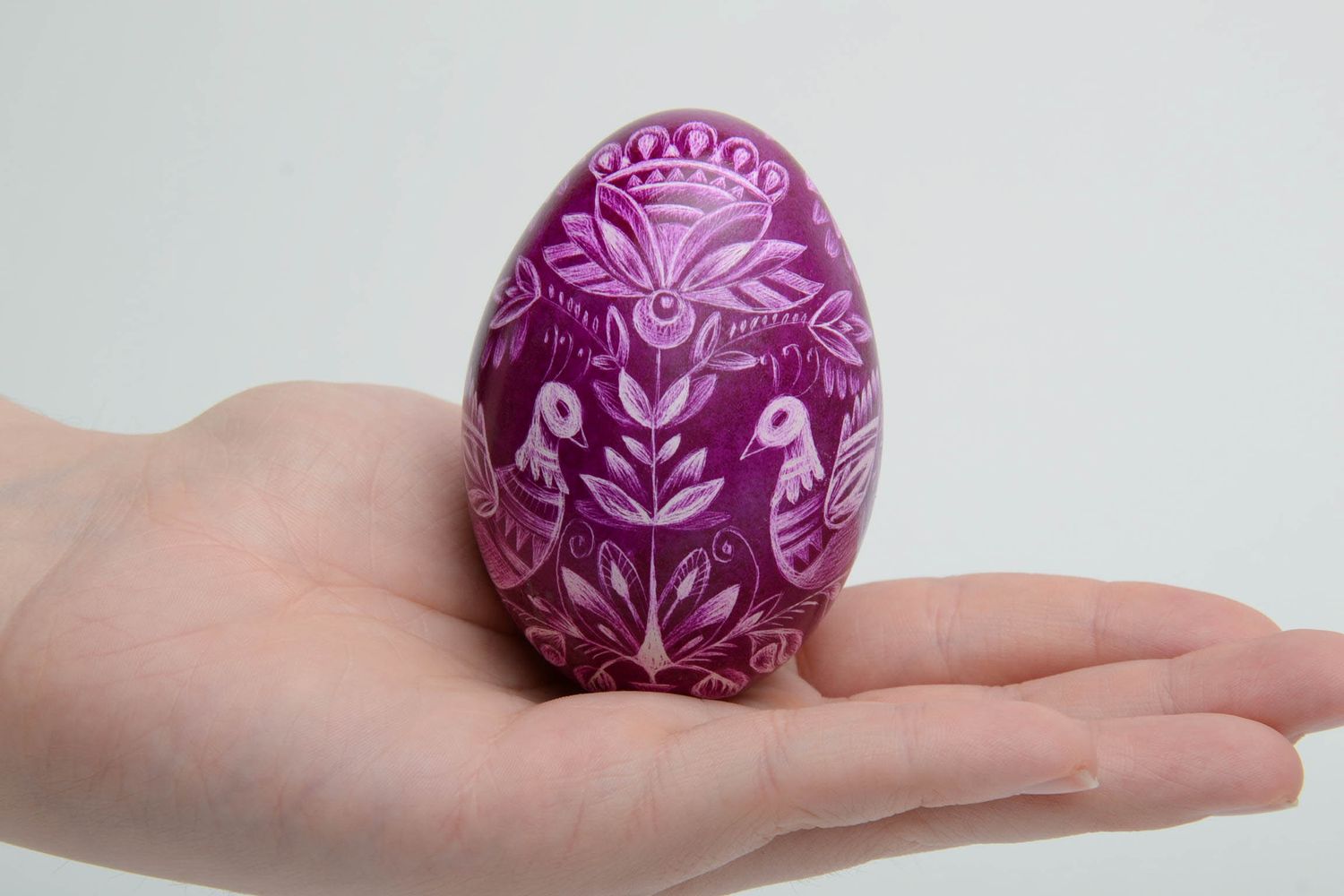 Handmade Easter goose egg photo 5