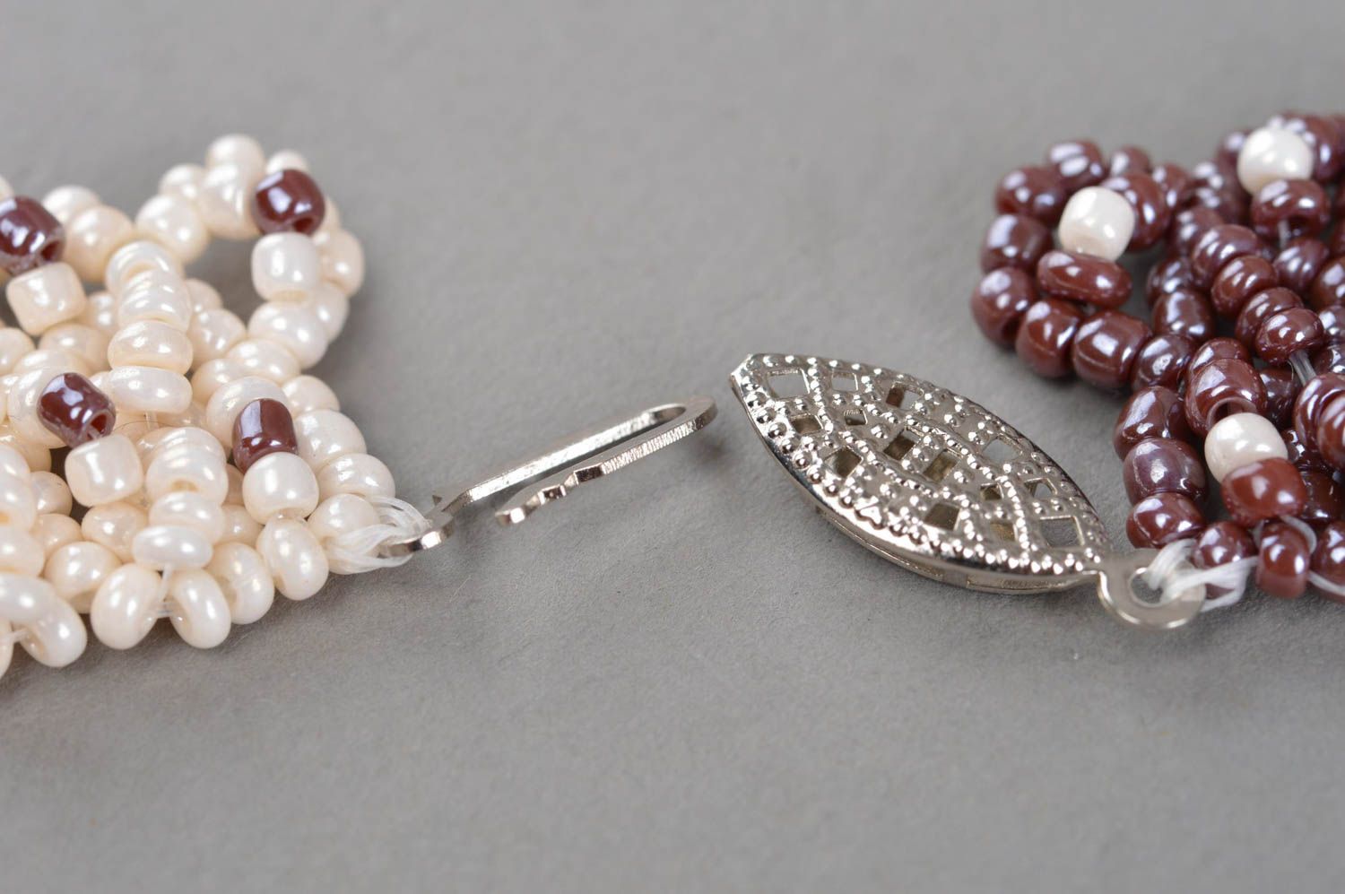 Women's necklace handmade beaded accessory pearl beads jewelry crystal jewelry photo 3