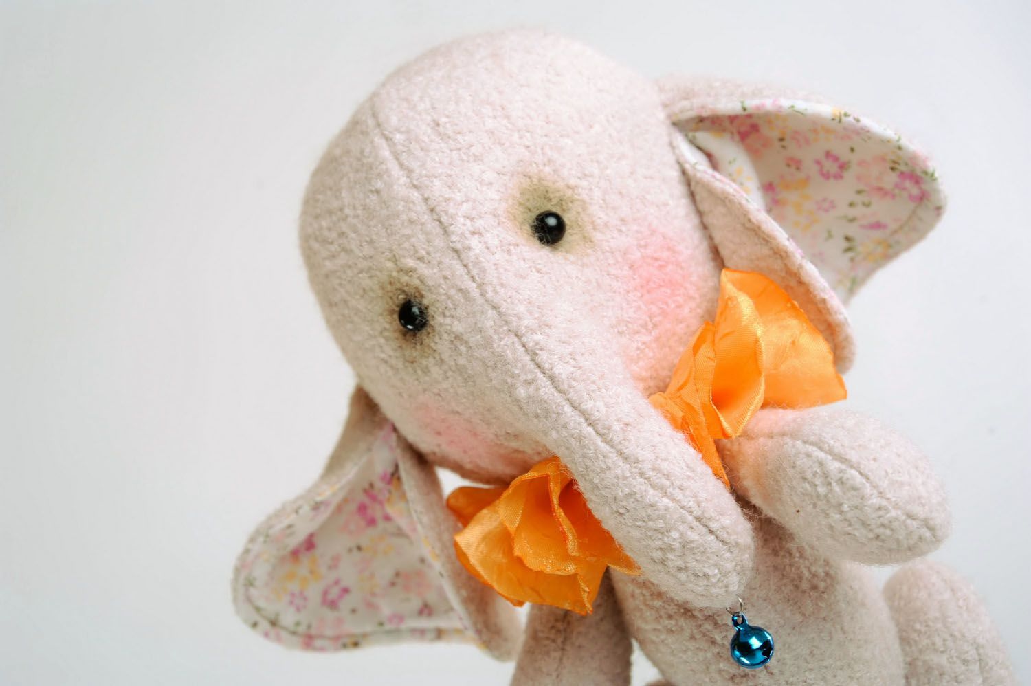 Soft toy made of cashmere Elephant photo 4