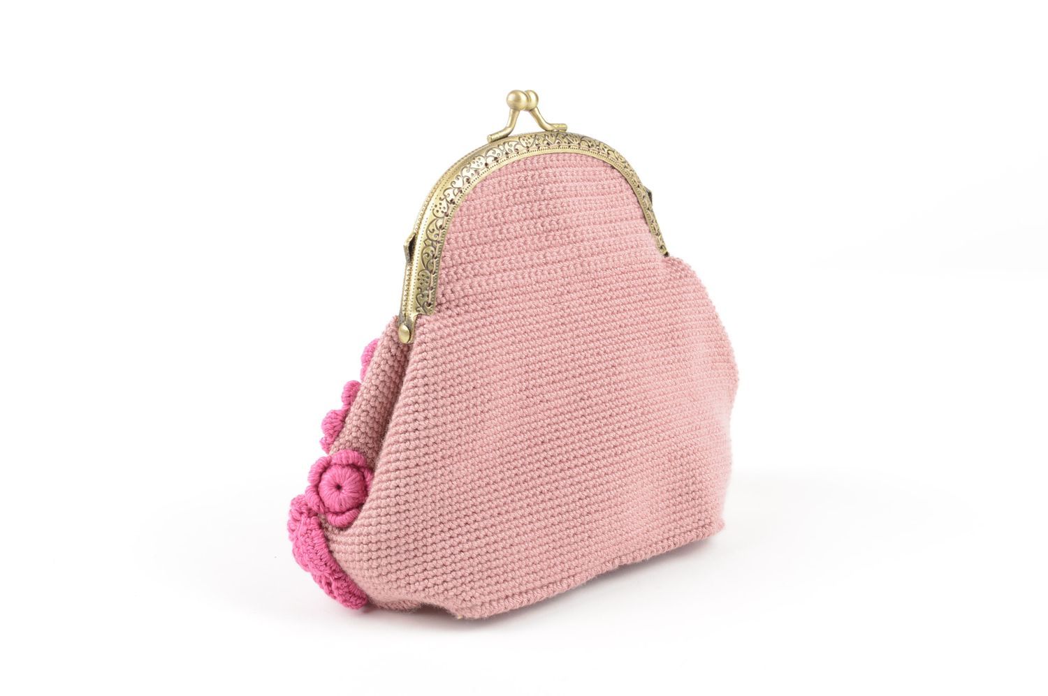 Tasche für Kosmetik in Rosa handmade Kulturbeutel Damen Accessoire für Frauen foto 3