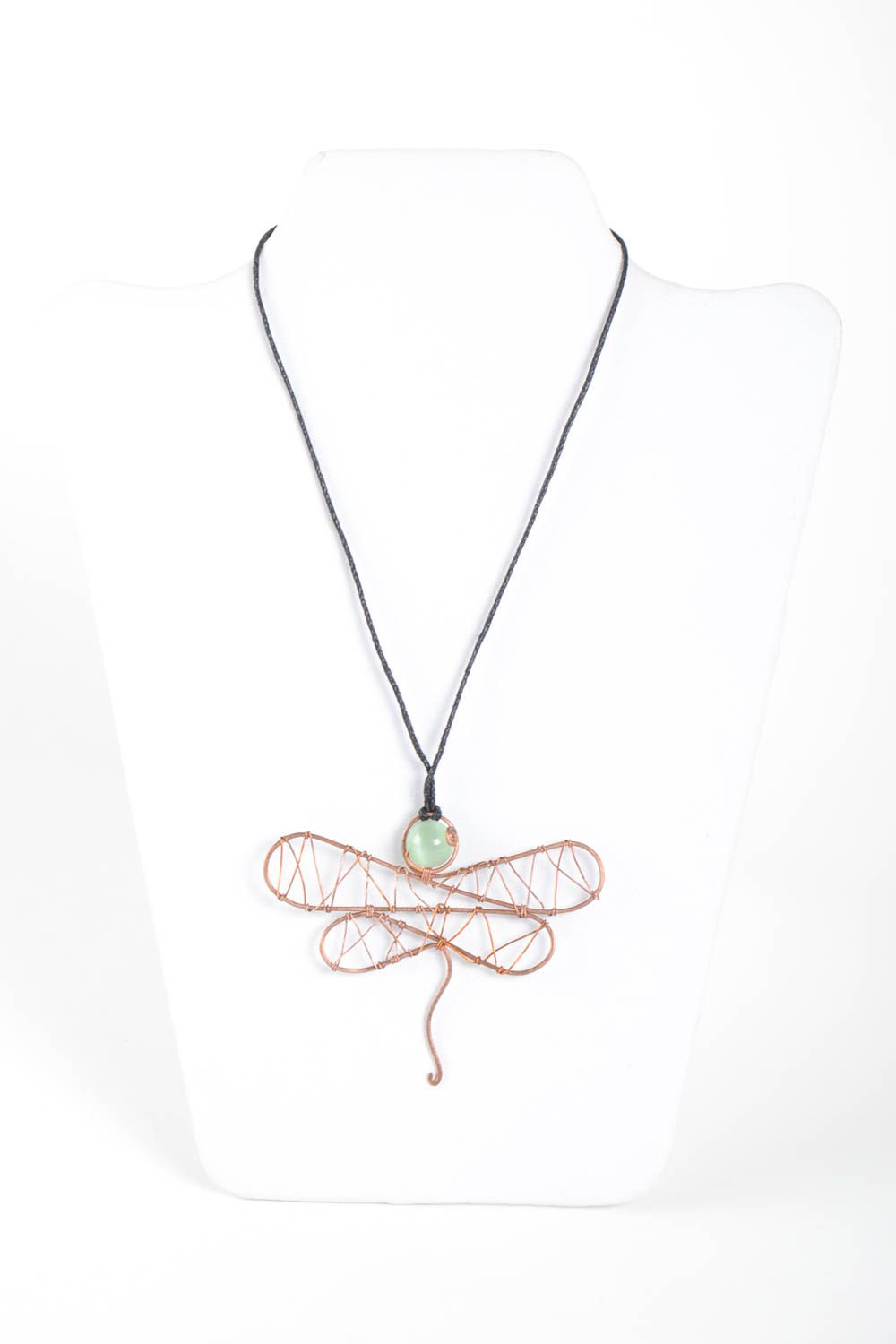 Handmade stylish jewelry unusual designer accessories butterfly pendant photo 2