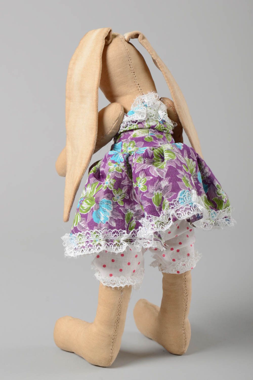 Unusual handmade rag doll fabric soft toy stuffed toy nursery design photo 4