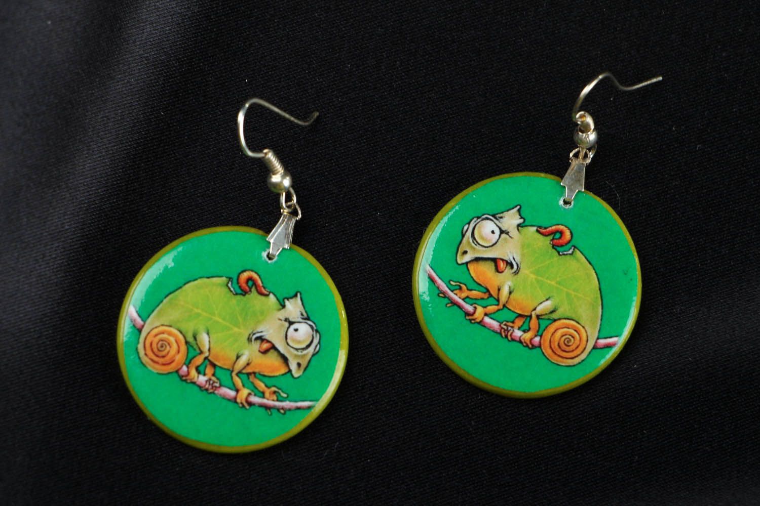 Polymer clay earrings photo 1