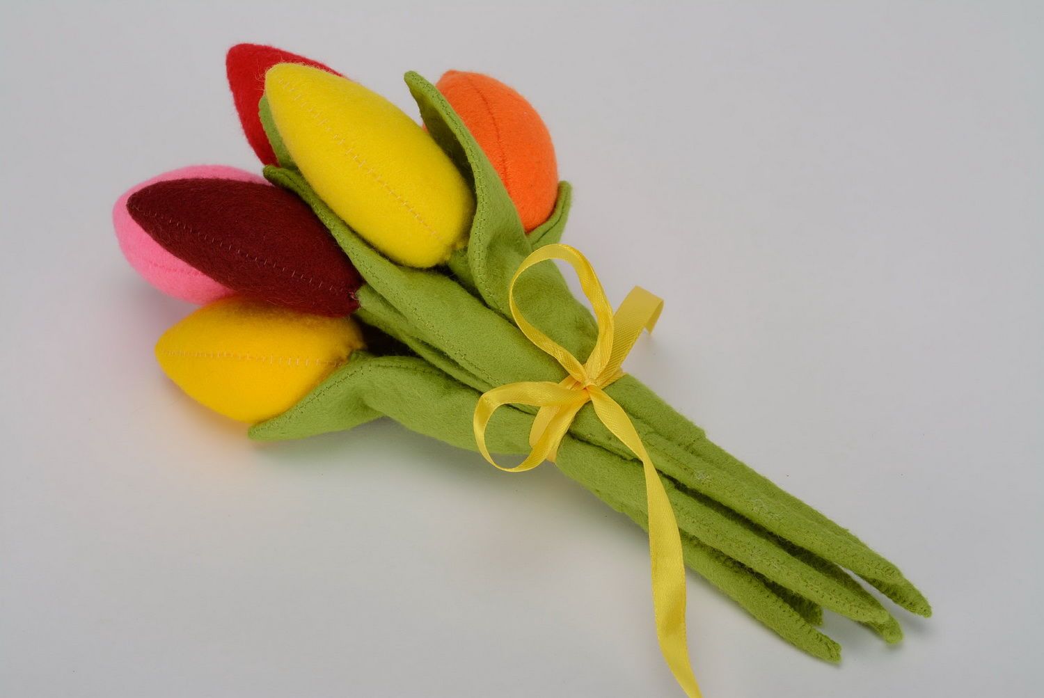 Soft toy Bouquet of tulips photo 4