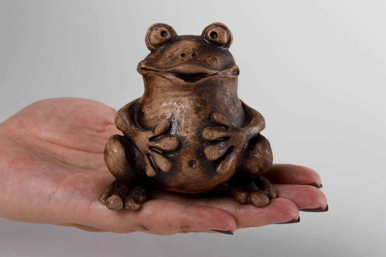 Kleine Pfeife handmade Keramik Frosch Musikinstrument für Kleinkinder originell foto 5