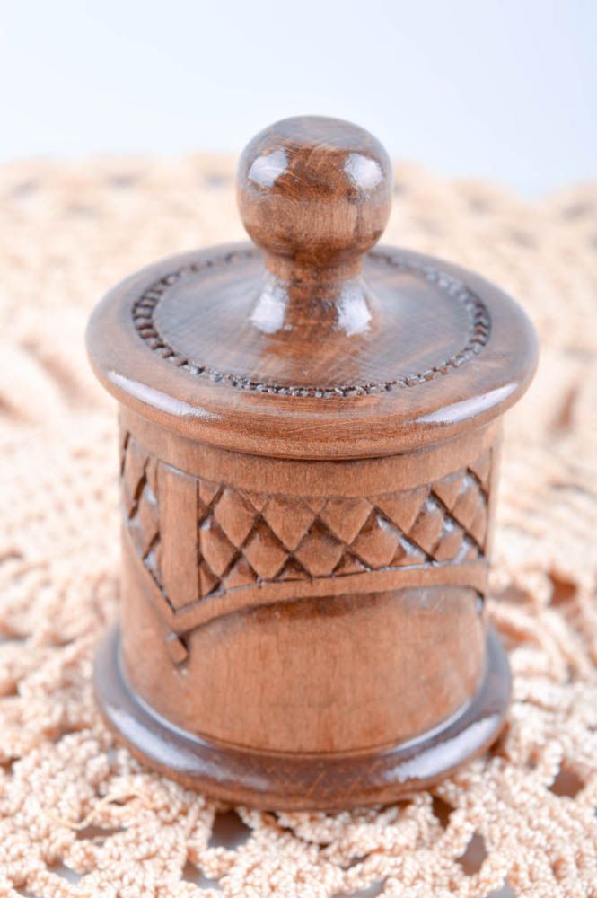 Boîte à bijoux fait main Coffret à bijoux en bois sculpté Décoration maison photo 1