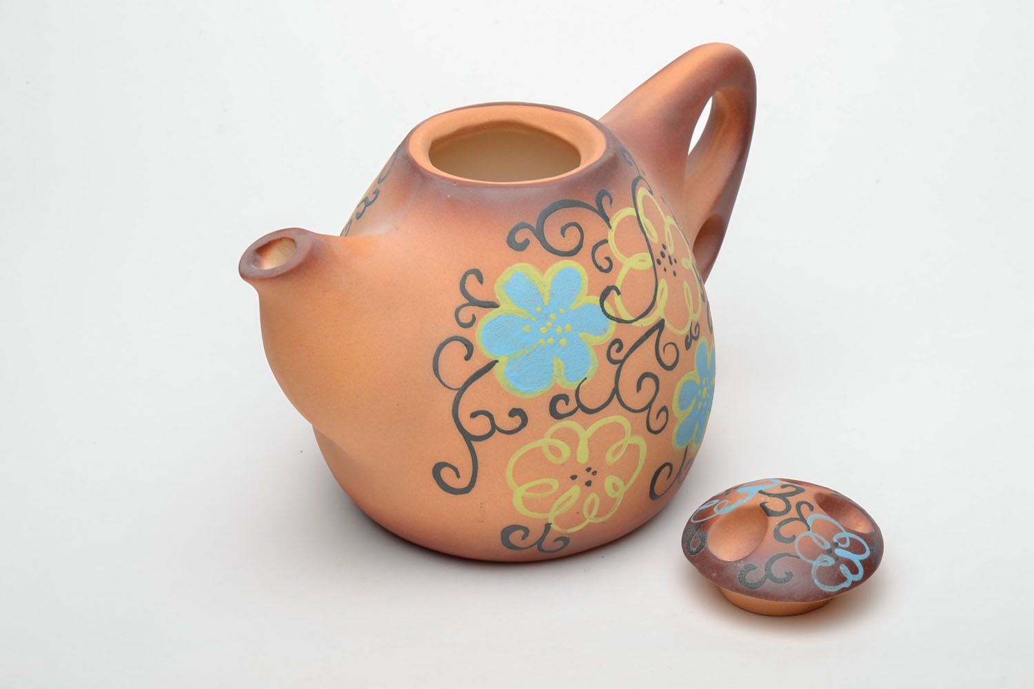Unusual clay teapot photo 4