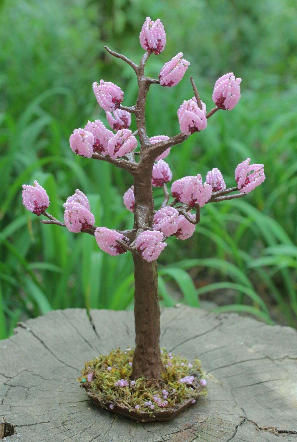 Árvore de miçangas feita à mão Magnolia foto 1