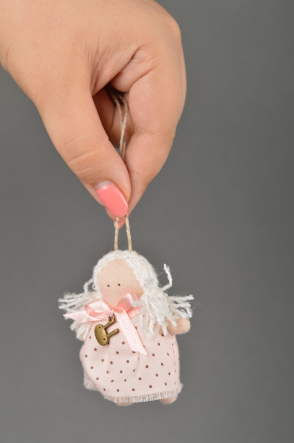 Muñeco de autor hecho a mano juguete decorativo souvenir original Ángel foto 3