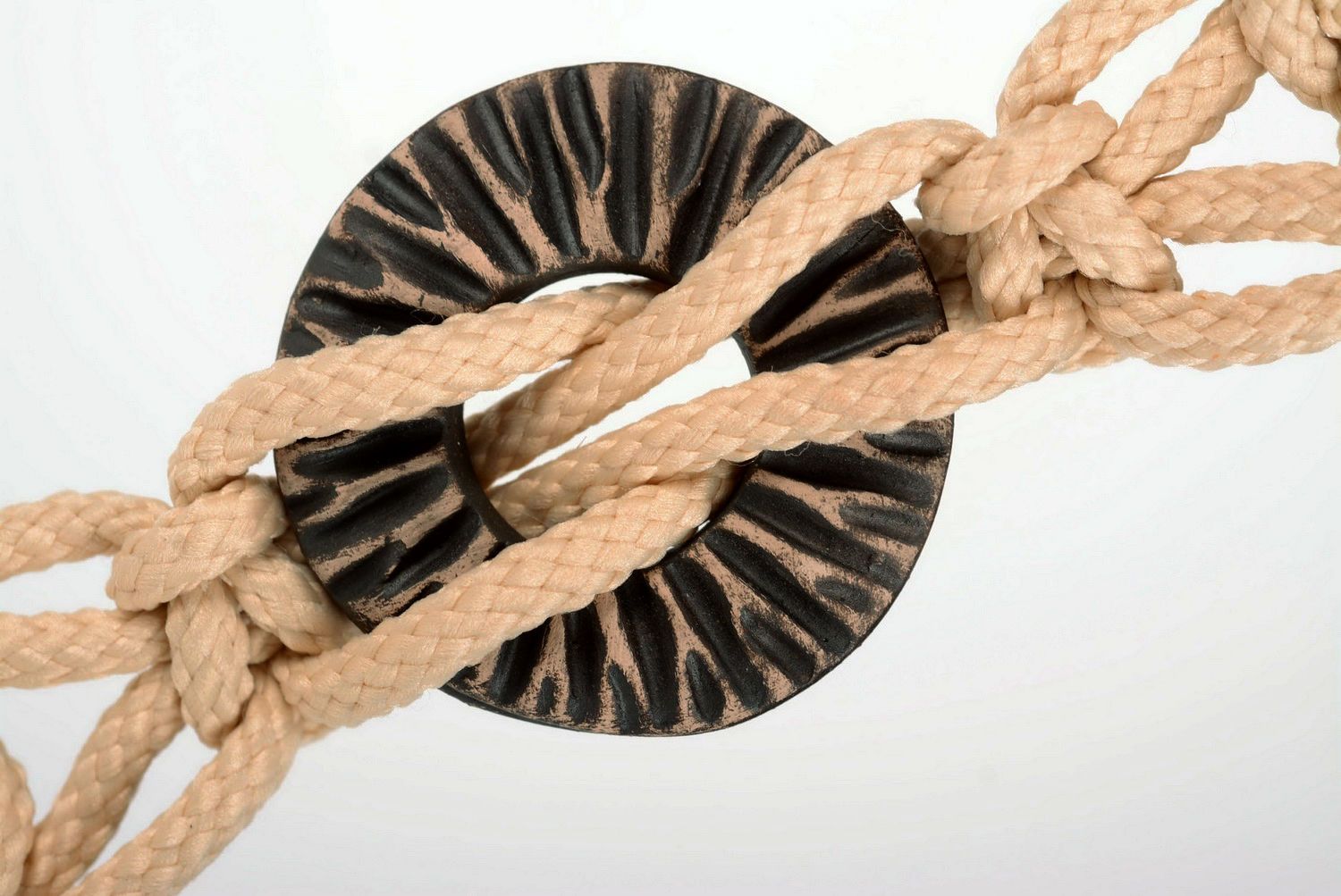 Light braided belt photo 3