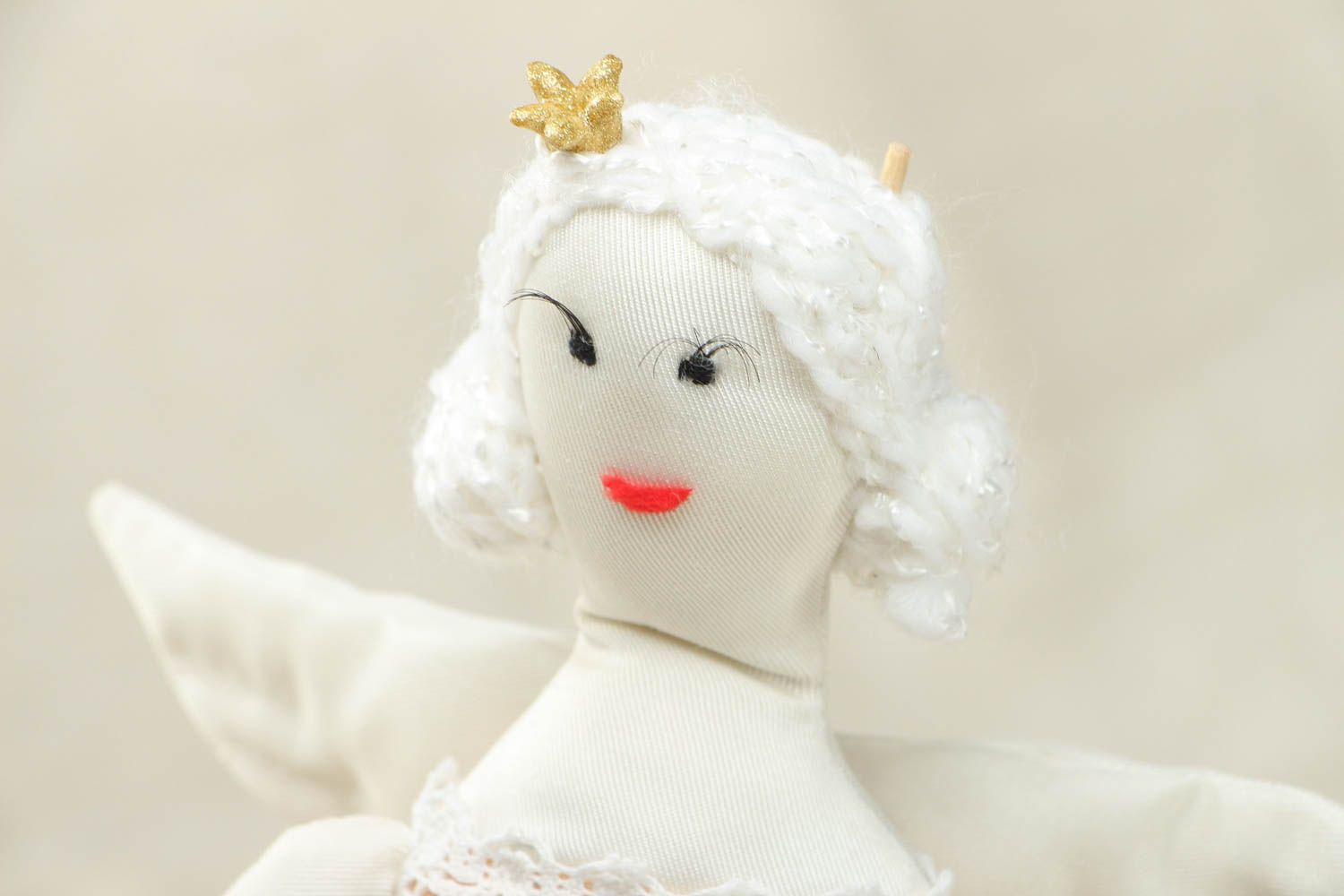 Дизайнерская кукла текстильная Принцесса на горошине фото 2