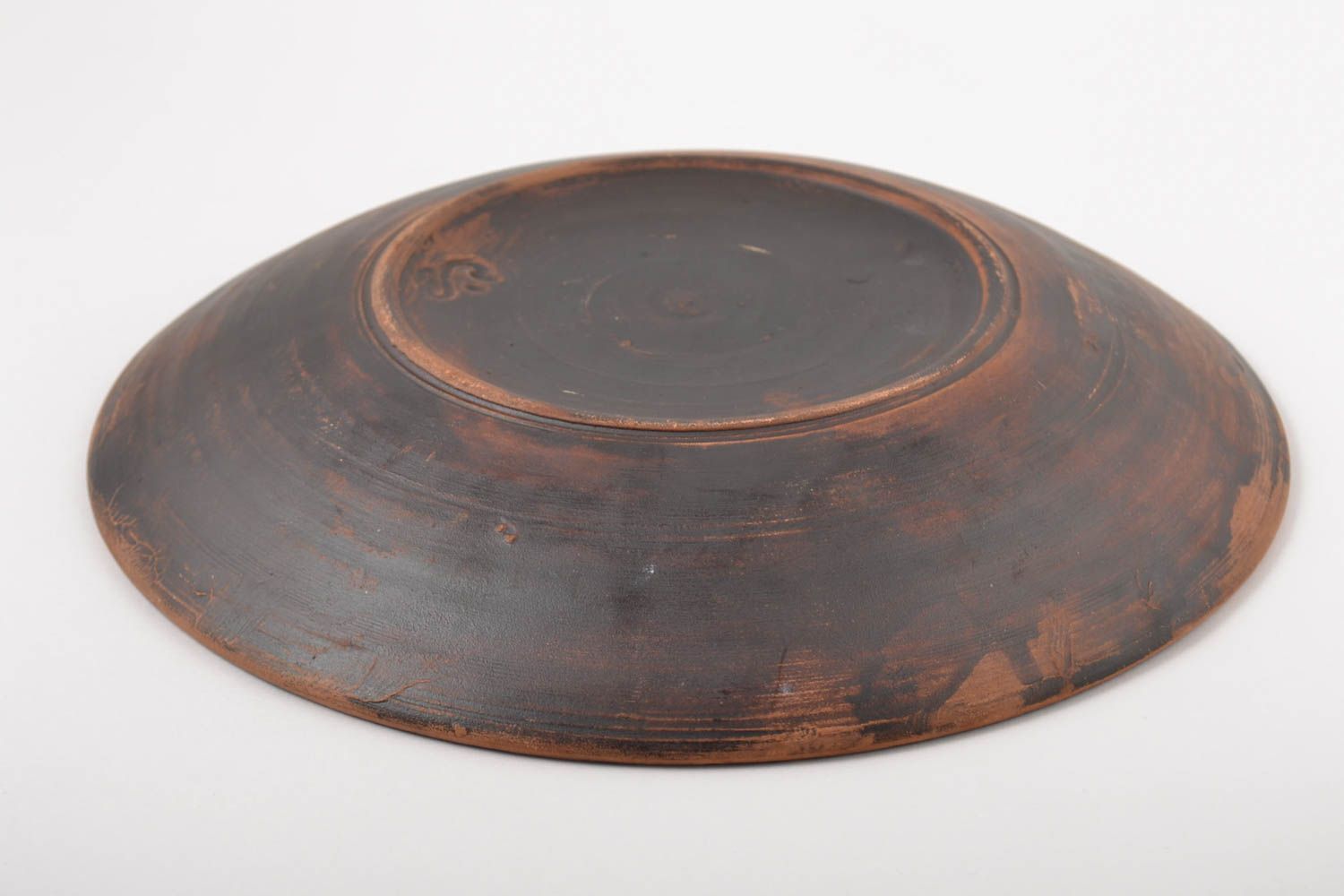 Керамическая тарелка расписная керамика ручной работы столовая посуда тарелка фото 3