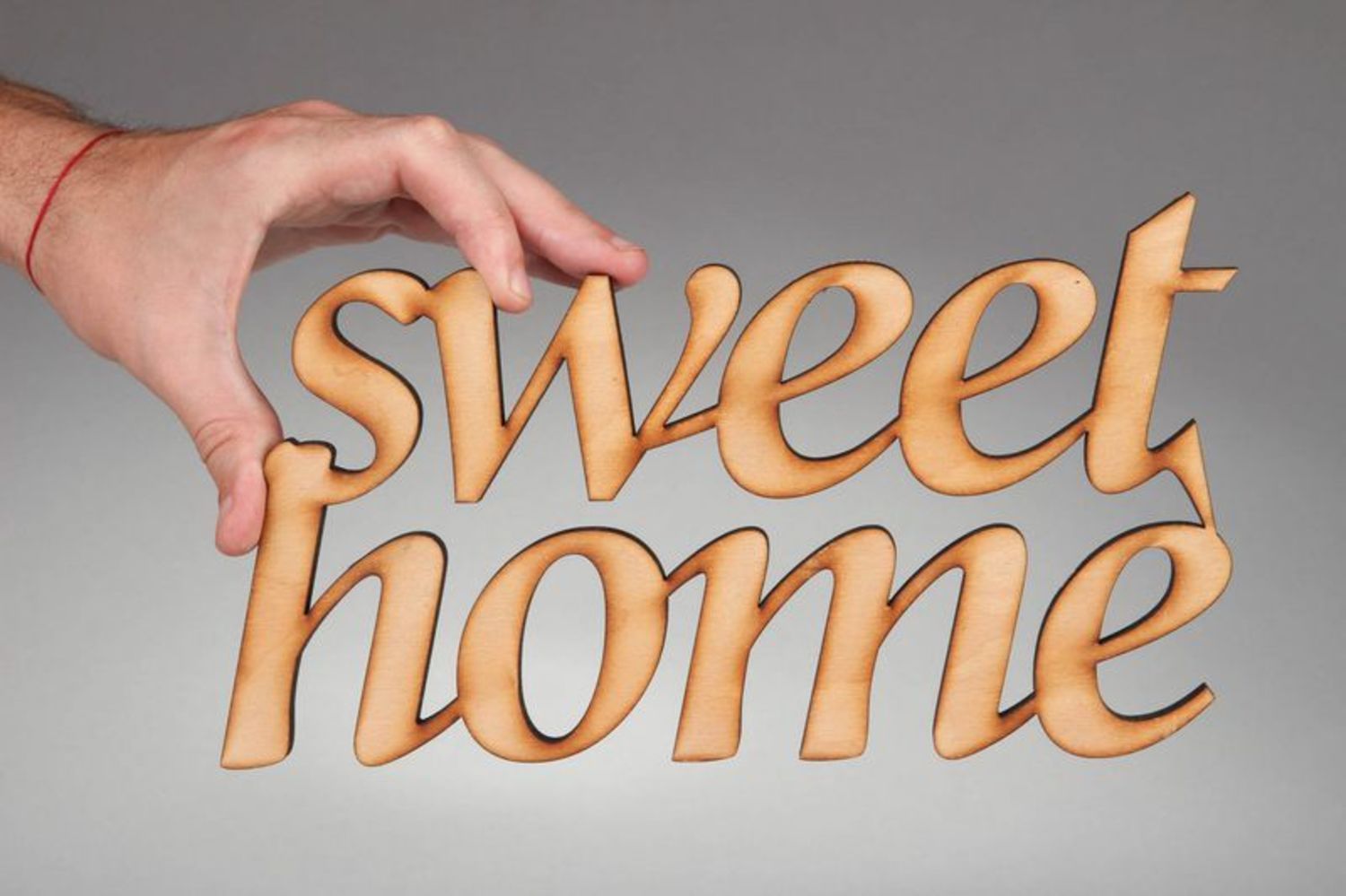 Chipboard lettering SWEET HOME photo 4