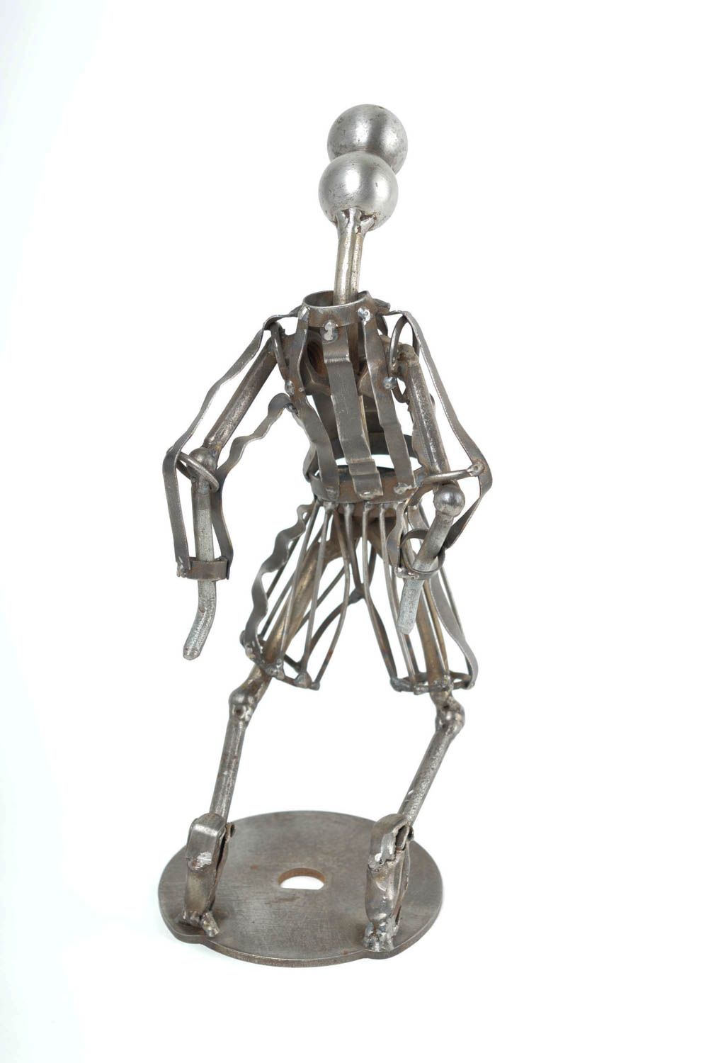 Figurine footballeur faite main Statuette design en métal Décoration d'intérieur photo 4