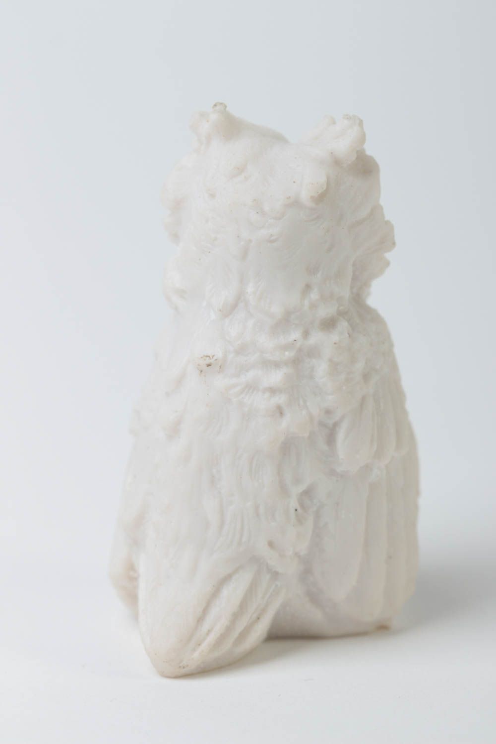 Figurine à peindre Petite statuette fait main hibou blanc design Déco intérieur photo 4
