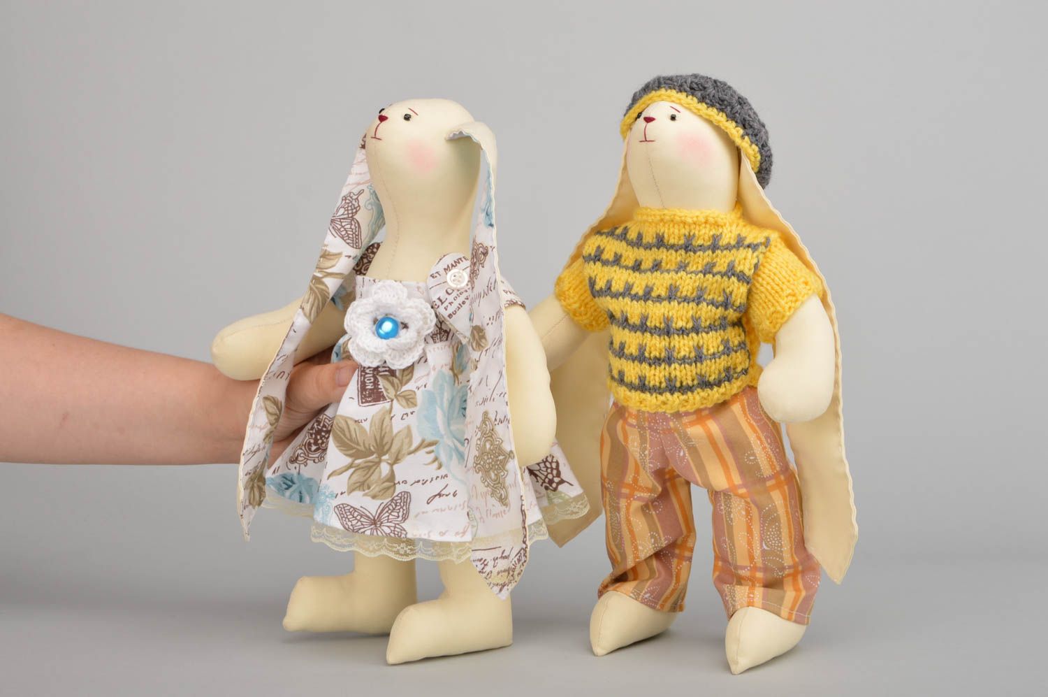 Juguetes artesanales de tela muñecas de peluche regalos originales para niño foto 3