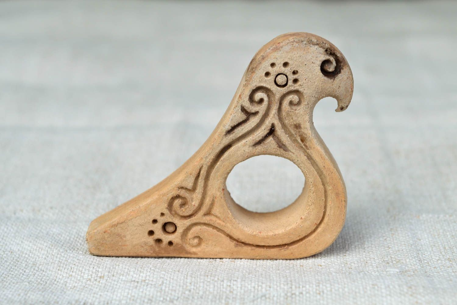 Ocarina Instrument handmade Flöte aus Ton Musikinstrument für Kinder ausgefallen foto 3