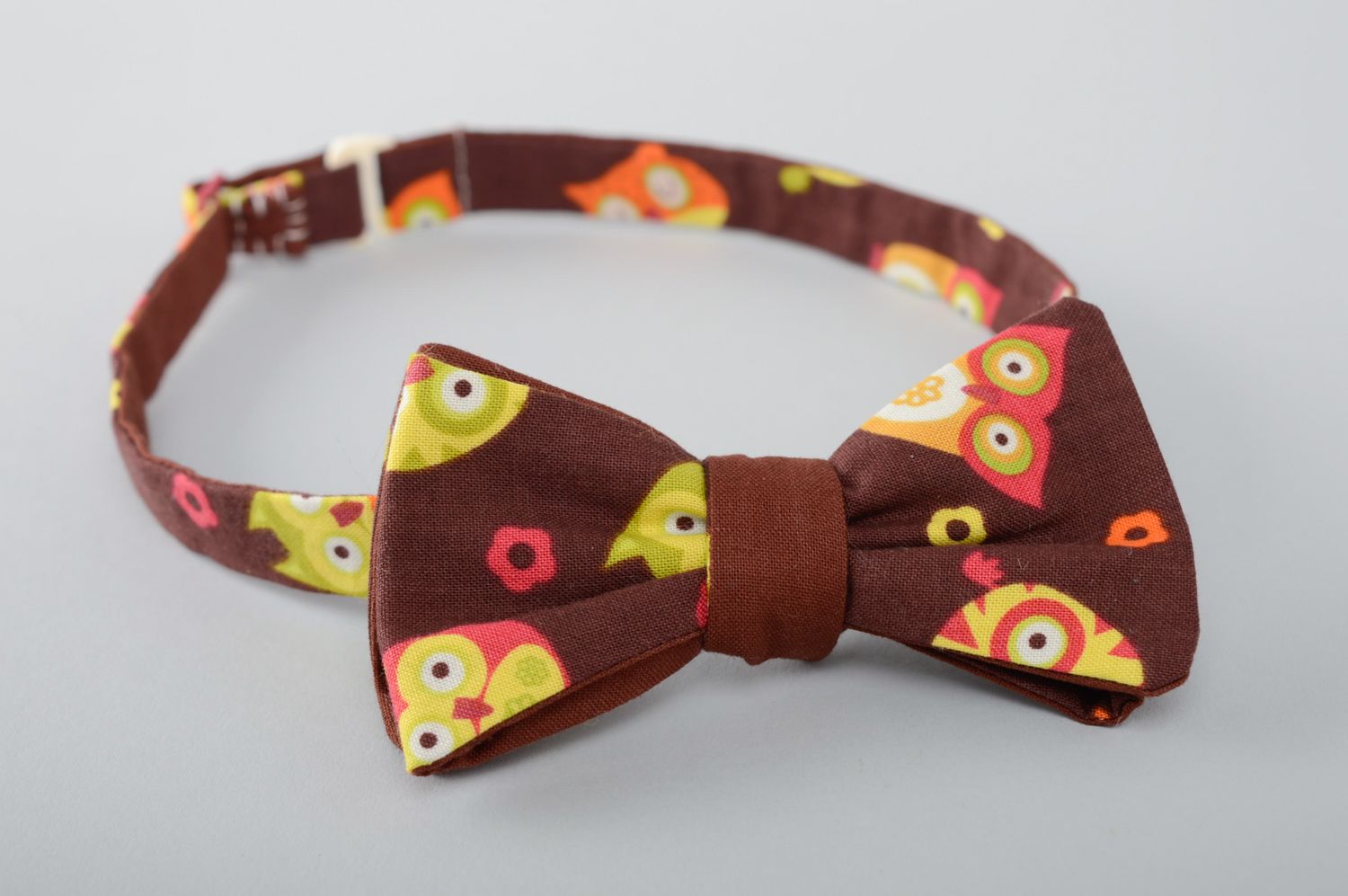 Funny fabric bow tie for girls and boys photo 1