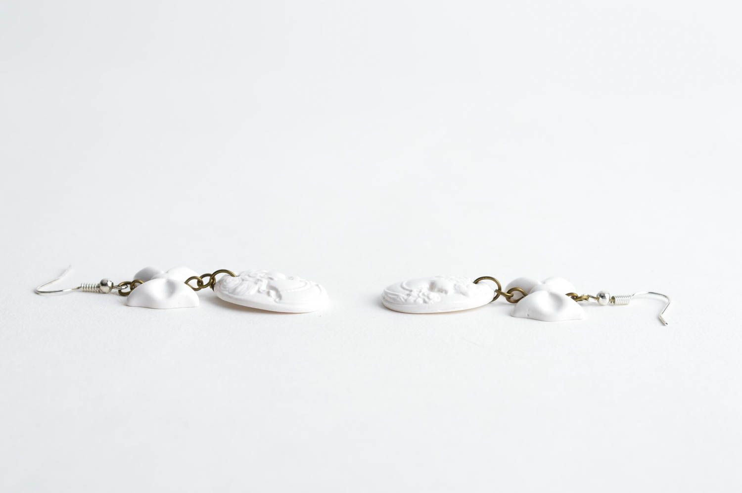 Handmade earrings designer earrings unusual jewelry clay accessory gift for her photo 2