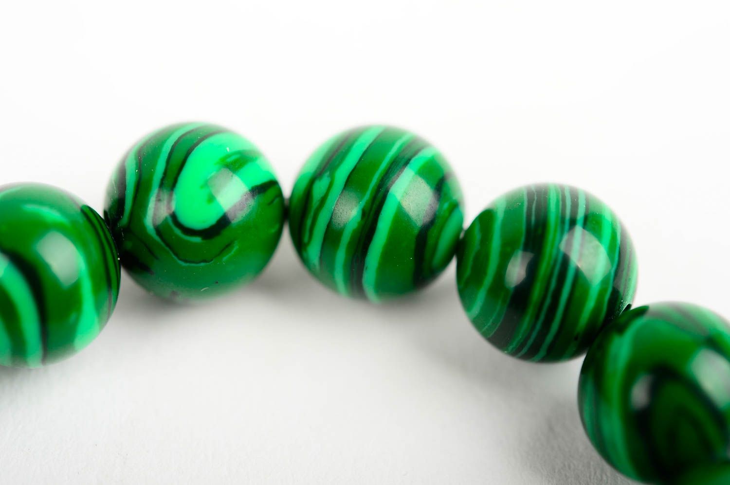 Handmade bracelet beautiful green bracelet with stones fashion women jewelry photo 5