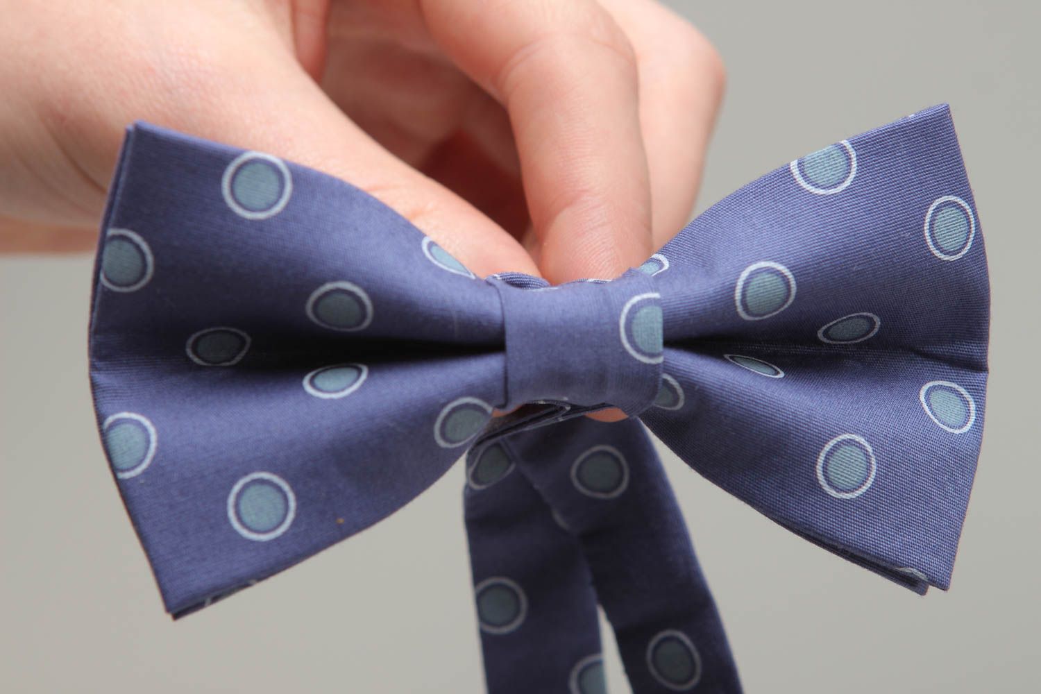 Handmade fabric bow tie photo 4